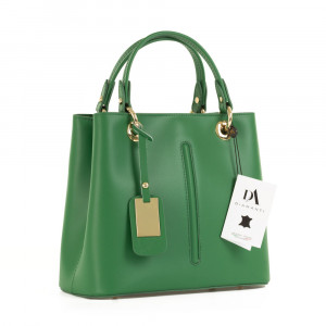 Geanta dama din piele naturala DiAmanti Amelie Verde